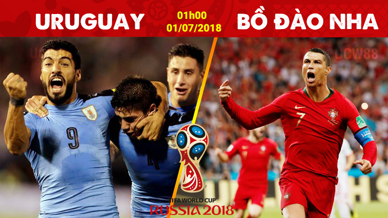 Tỷ lệ cược Uruguay vs Bồ Đào Nha 1h00 ngày 01/07